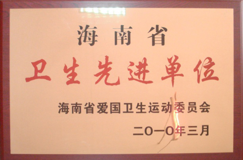 海南省衛生先進(jìn)單位海南省愛國(guó)衛生運動委員會(huì)-2010年